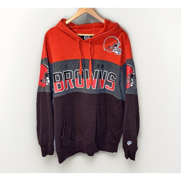 Cleveland Browns Football Retro Embroidery Patch SH Hoodie HandsHigh Sz Large - Picture 1 of 9